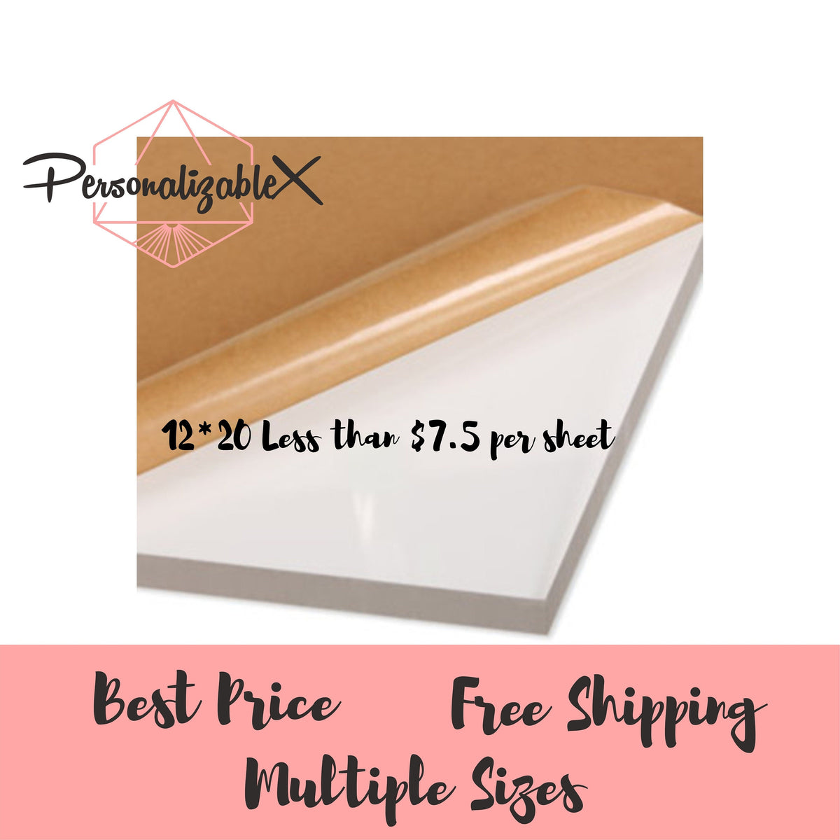 Wholesale BENECREAT 2 Pack 3mm Thick Acrylic Mirror Sheet with Lamination 